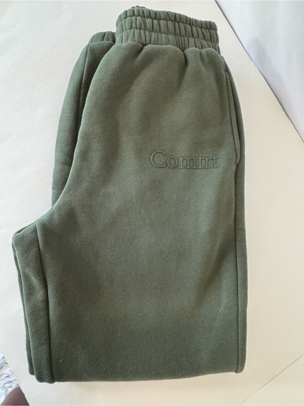 Comfort Olive Green Fleece Sweatpants size small
